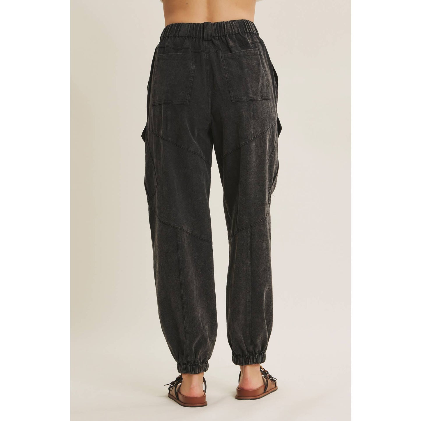 Mineral Washed Cargo Joggers