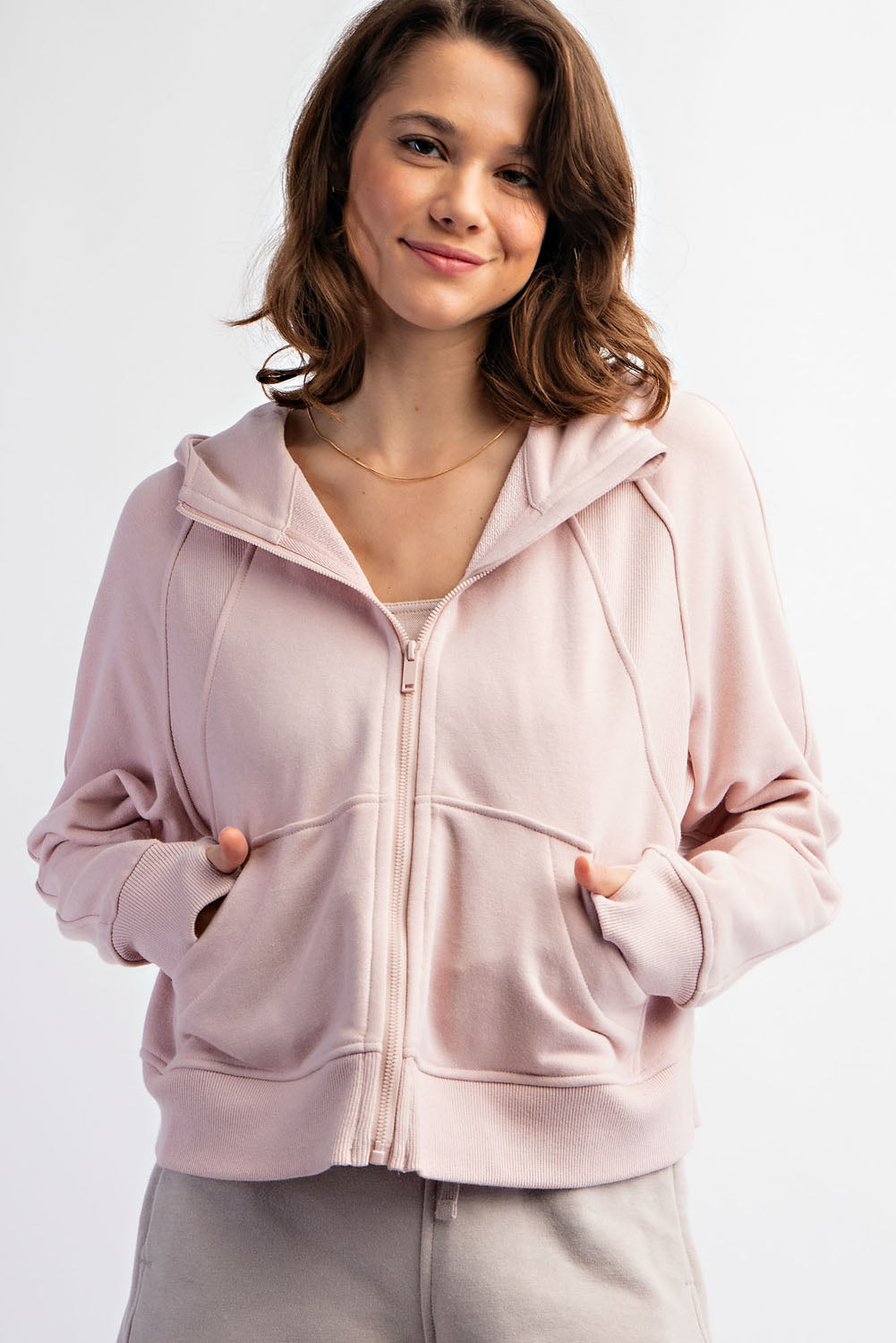 Everyday French Terry Zip Up Hoodie