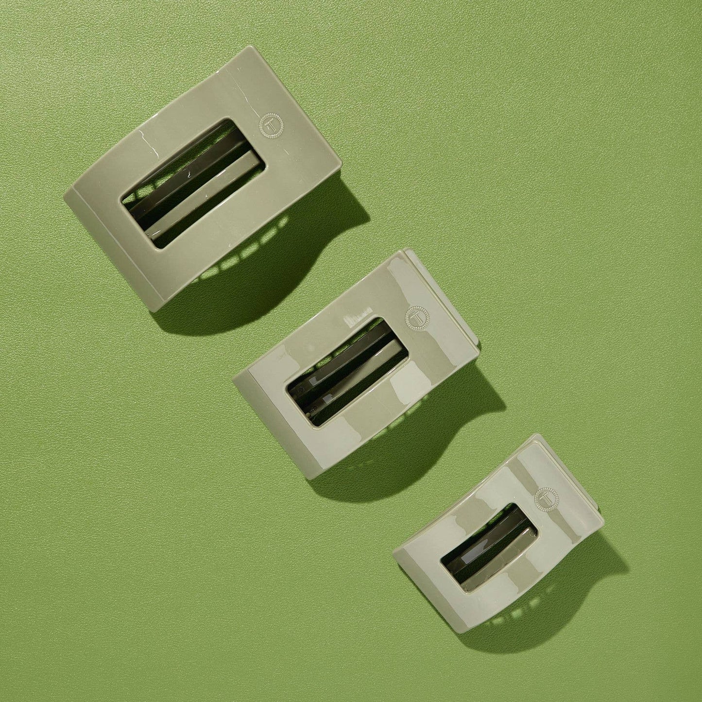 Flat Rectangle Hair Clip | Medium | Sage It Ain't So