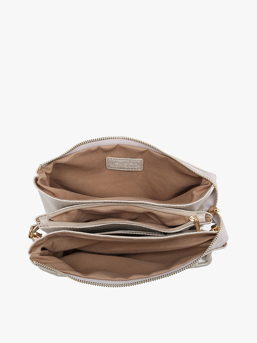 Izzy Diagonal Woven Crossbody w/ Guitar Strap