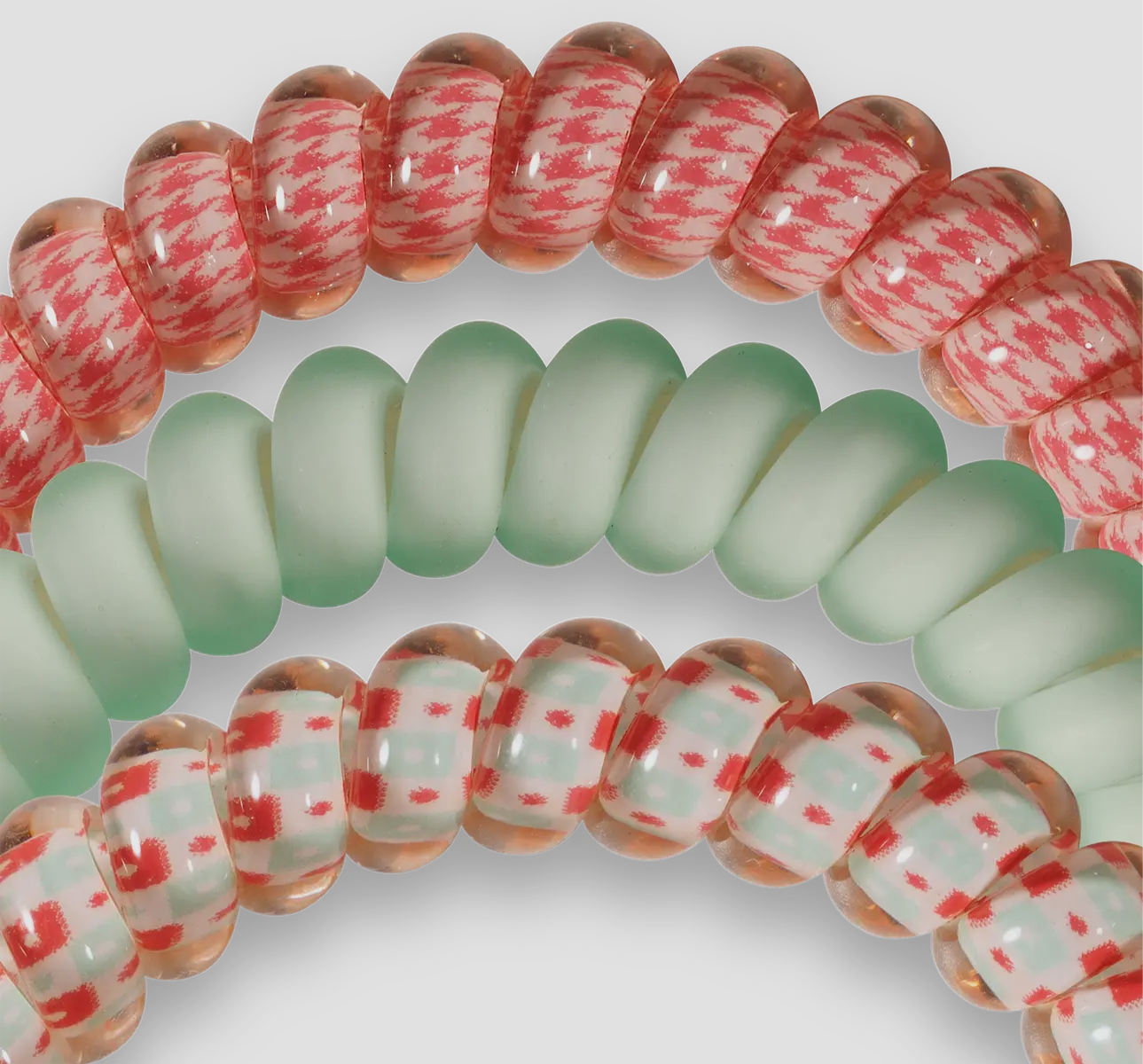 Spiral Hair Coils | Large | Calming Coral Hair Ties