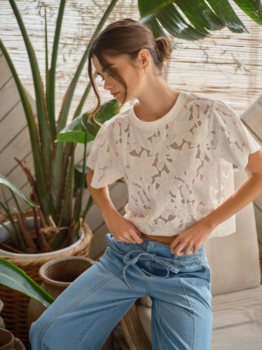 Lace Floral TShirt