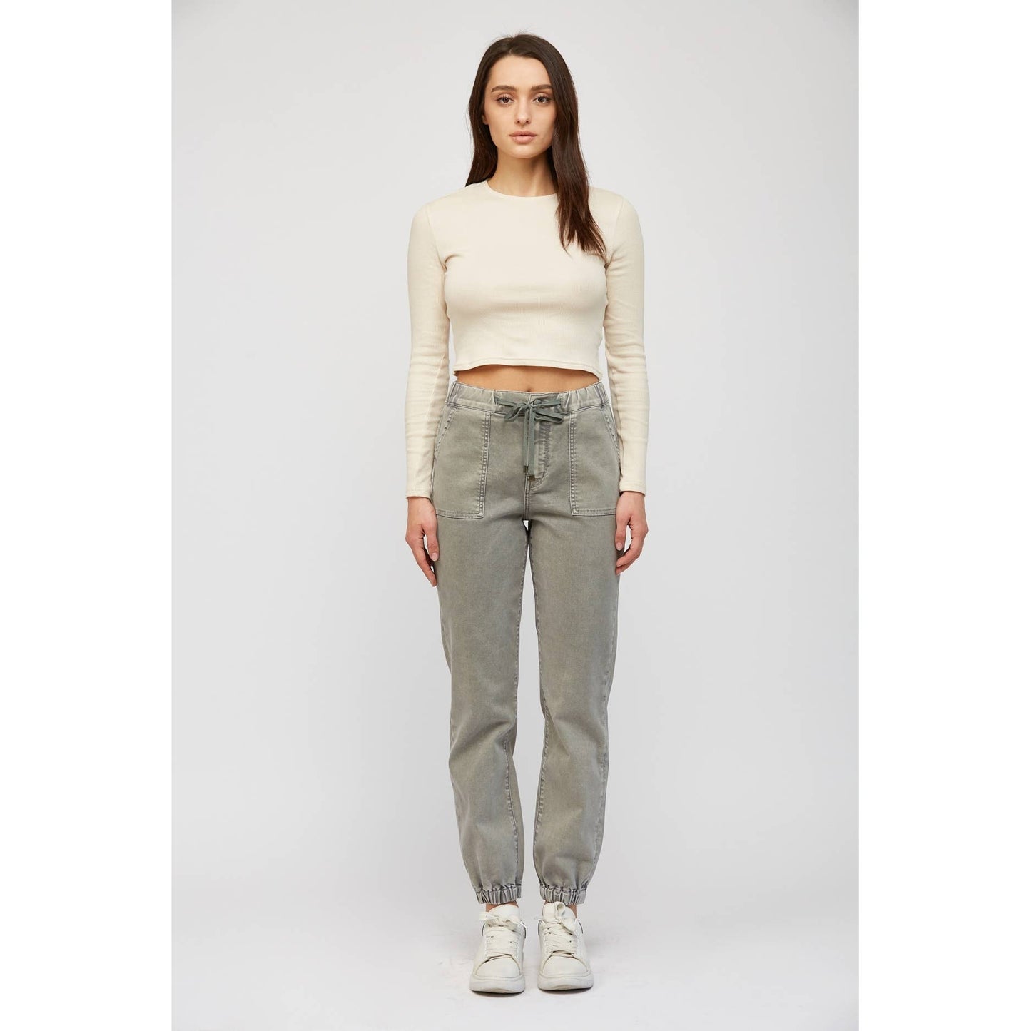 Ash High Rise Cropped Jogger