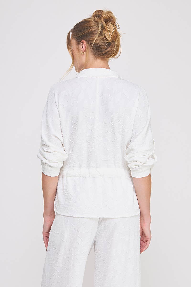 Jacquard Utility Blouse