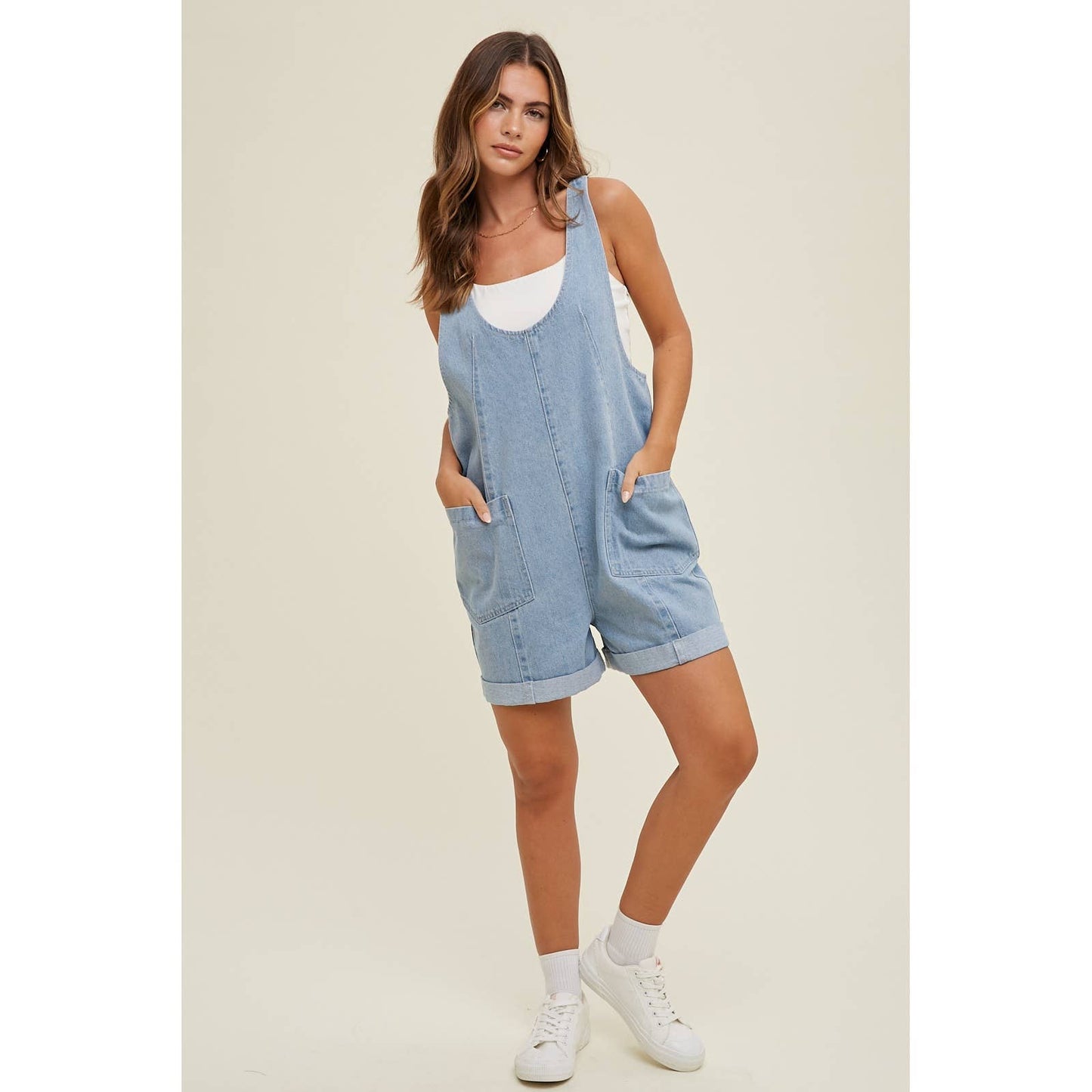 Denim Romper
