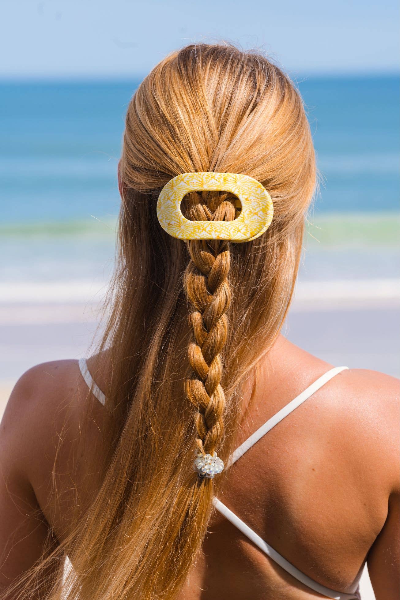 Round Flat Hair Clip | Medium | Fun in the Sun
