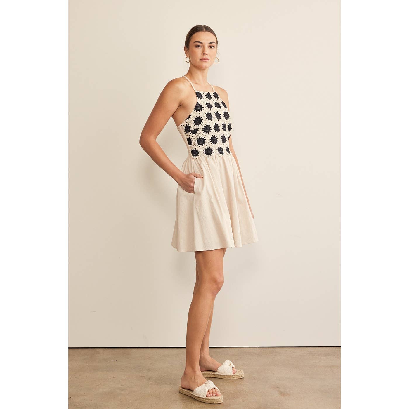 Sunburst Crochet Dress