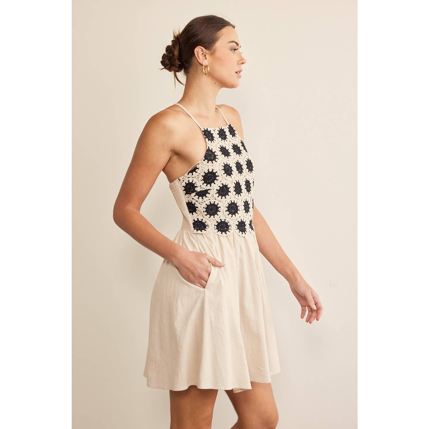 Sunburst Crochet Dress