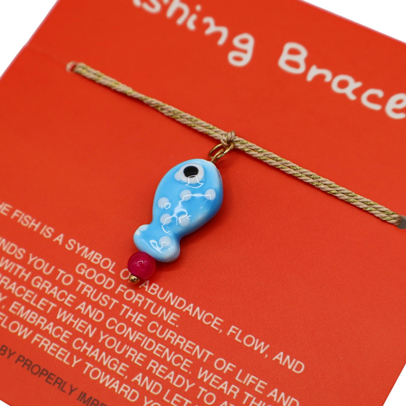 Wishing Bracelet with Fish Charm
