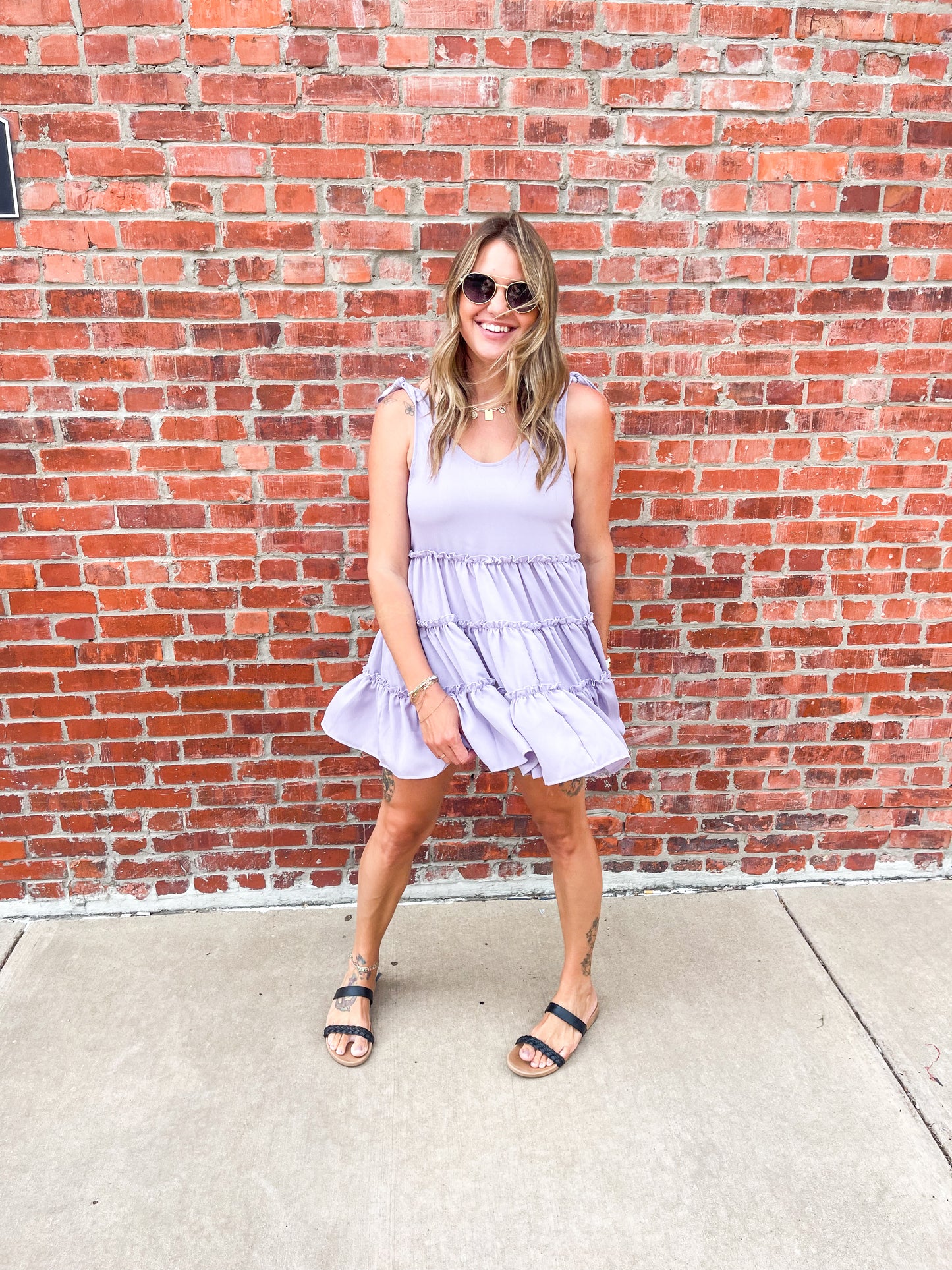 Lavender Fields Babydoll Dress