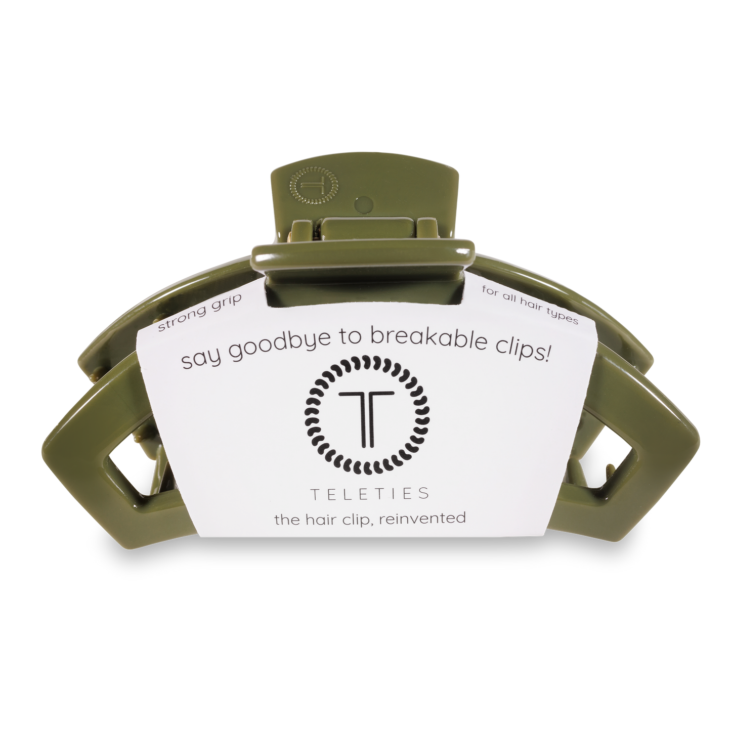 Open Hair Clip | Large | Olive