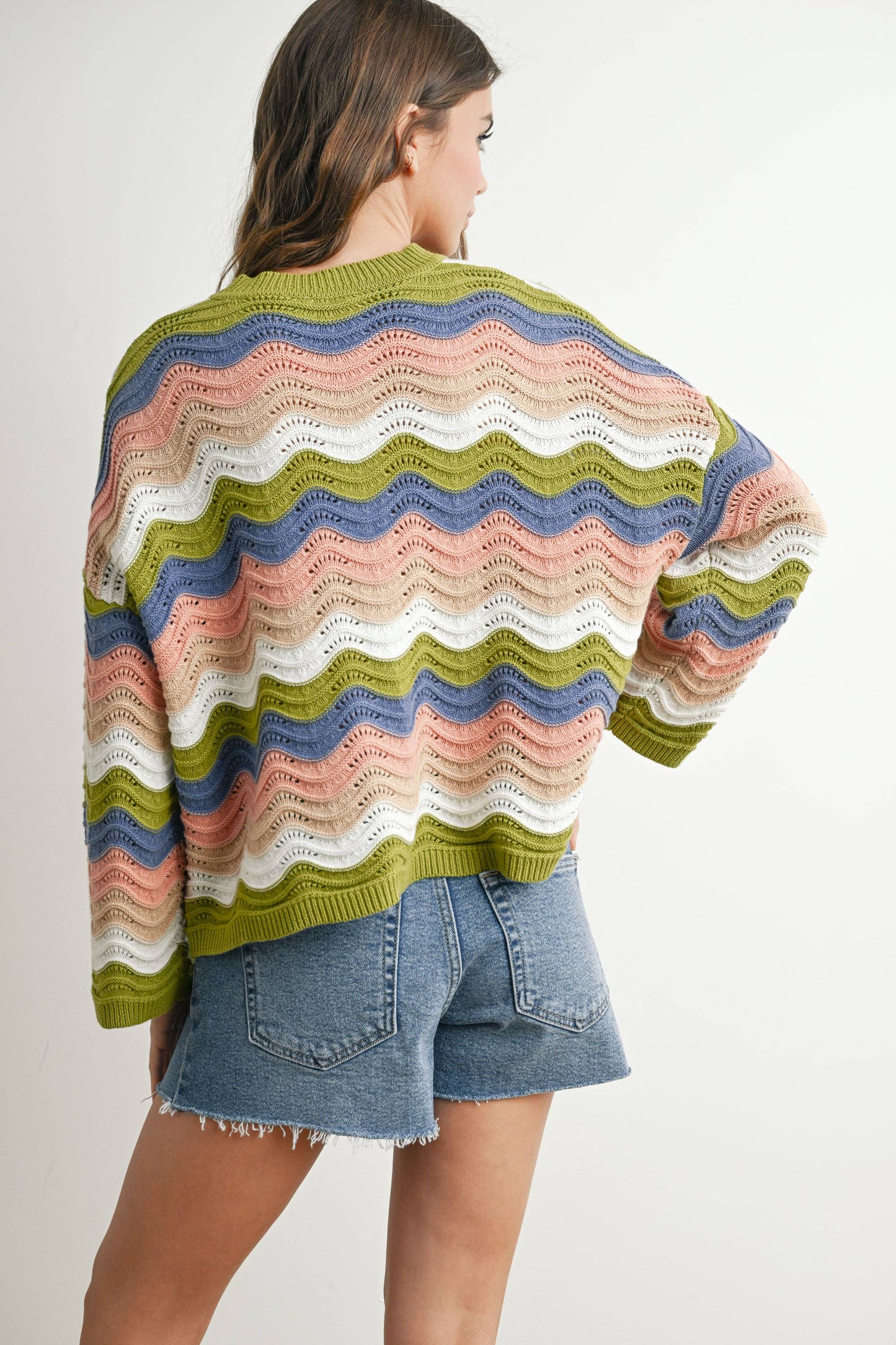 Spring Color Block Sweater