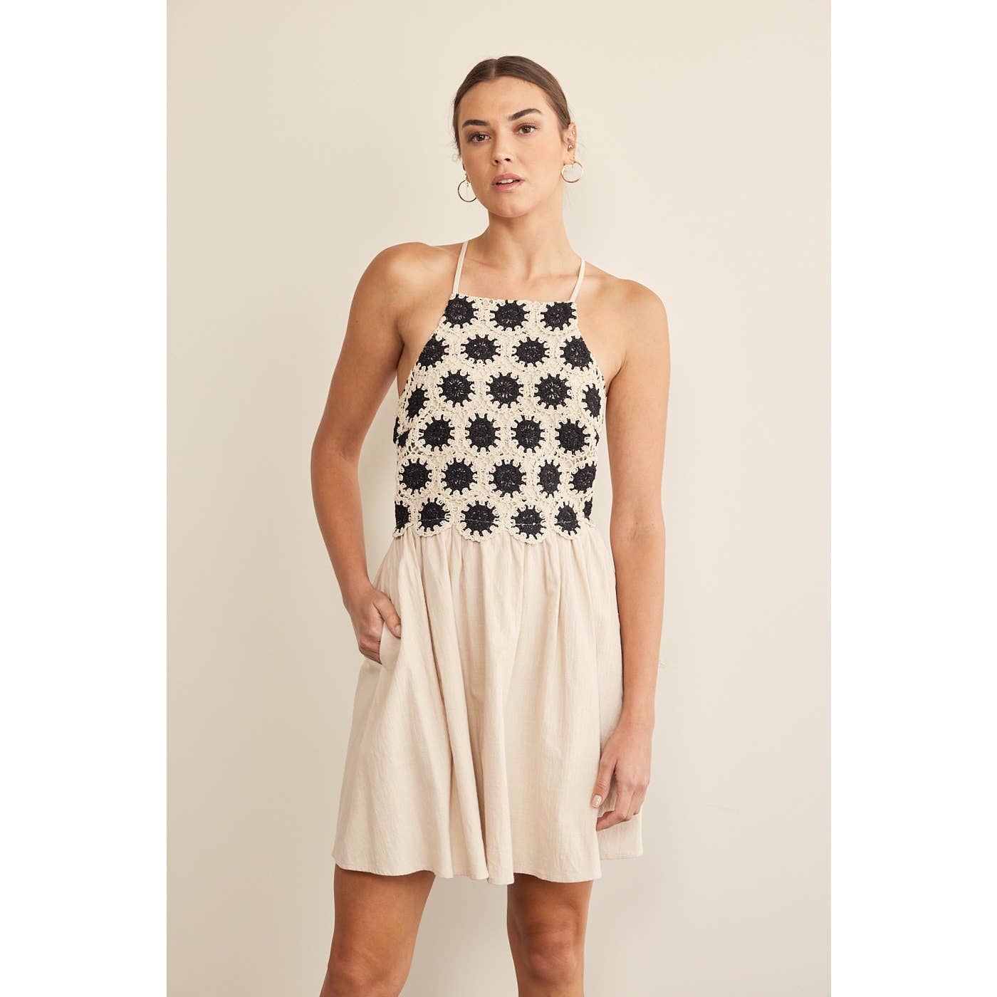 Sunburst Crochet Dress