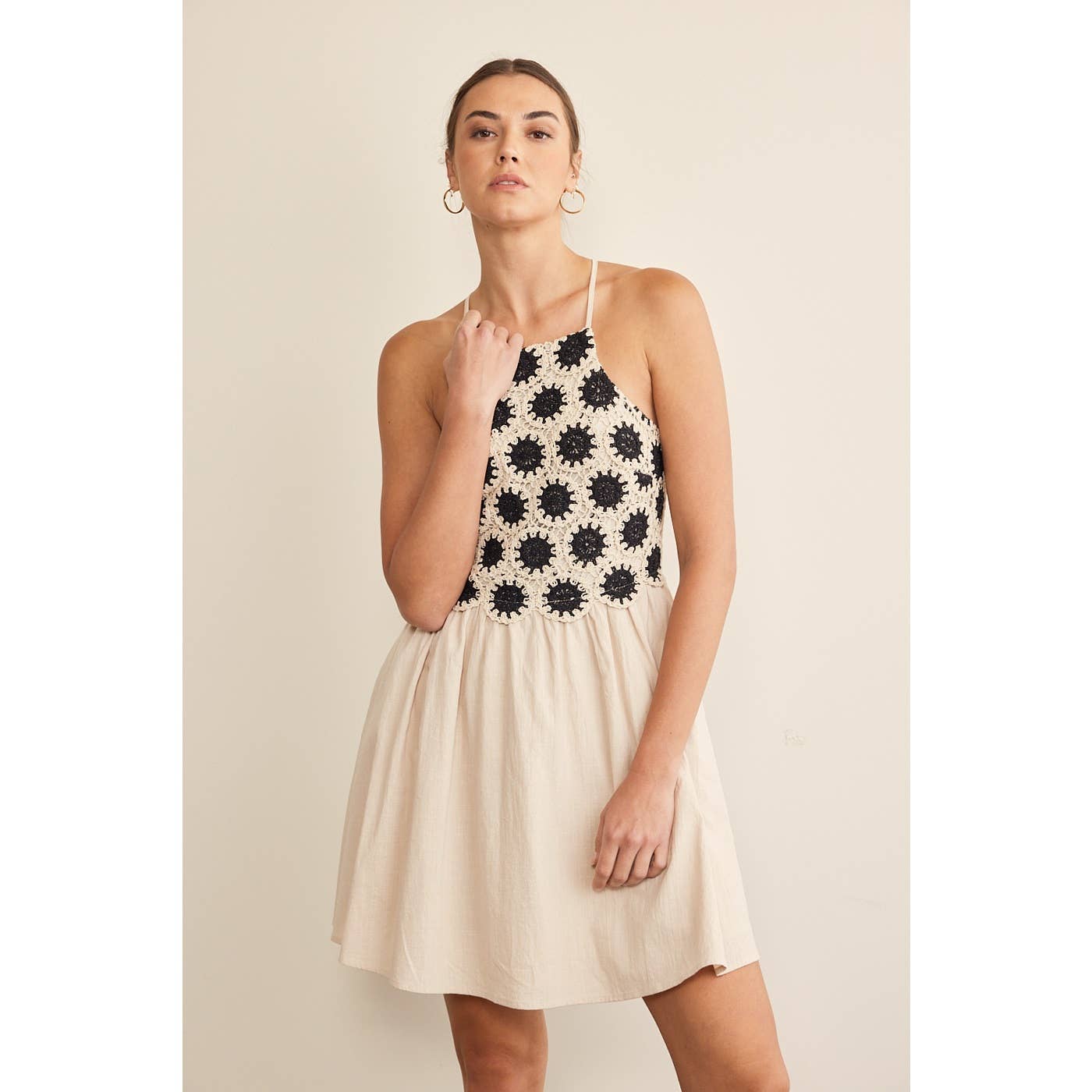 Sunburst Crochet Dress