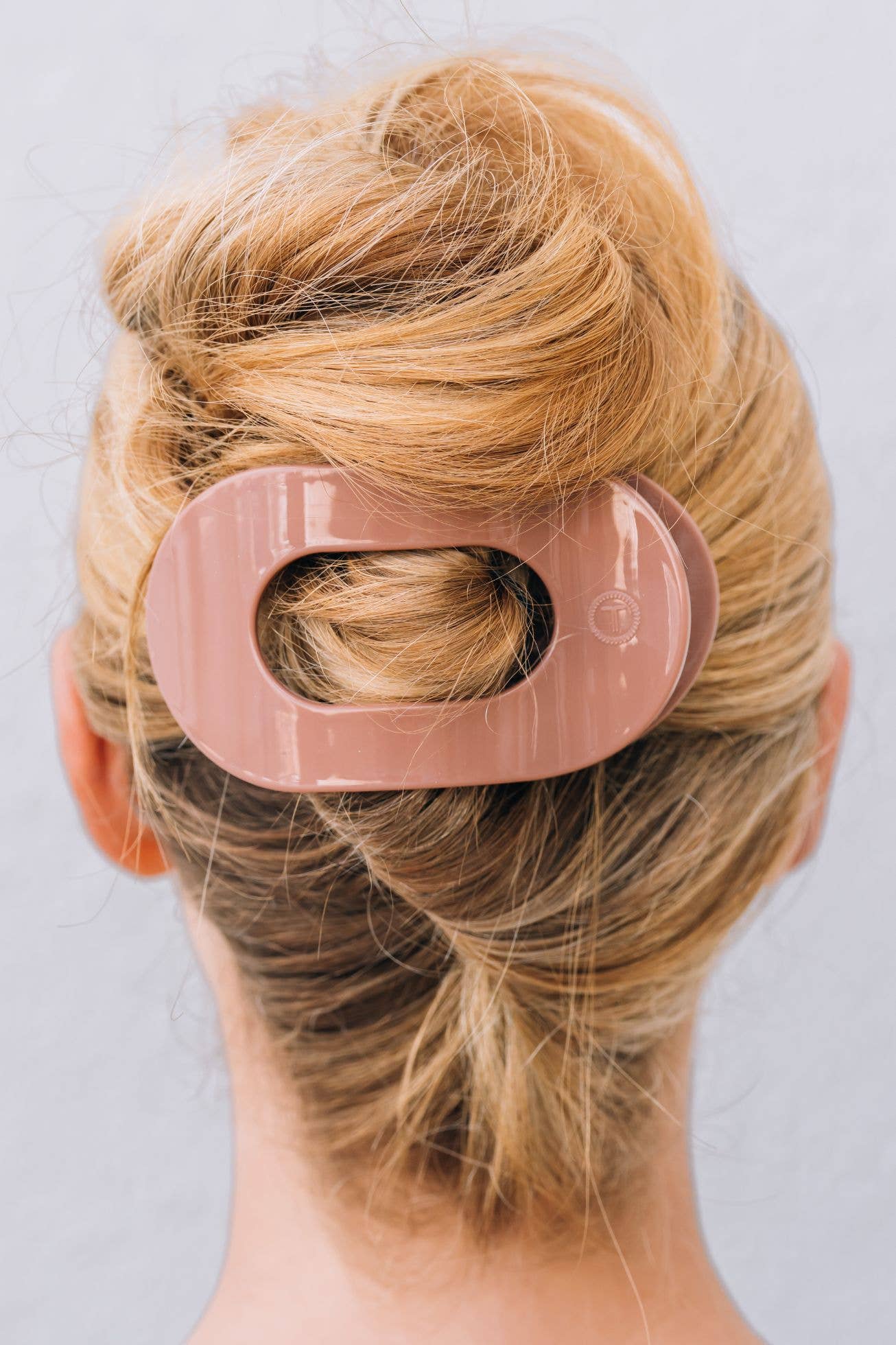 Round Flat Hair Clip | Large | Mocha Mousse