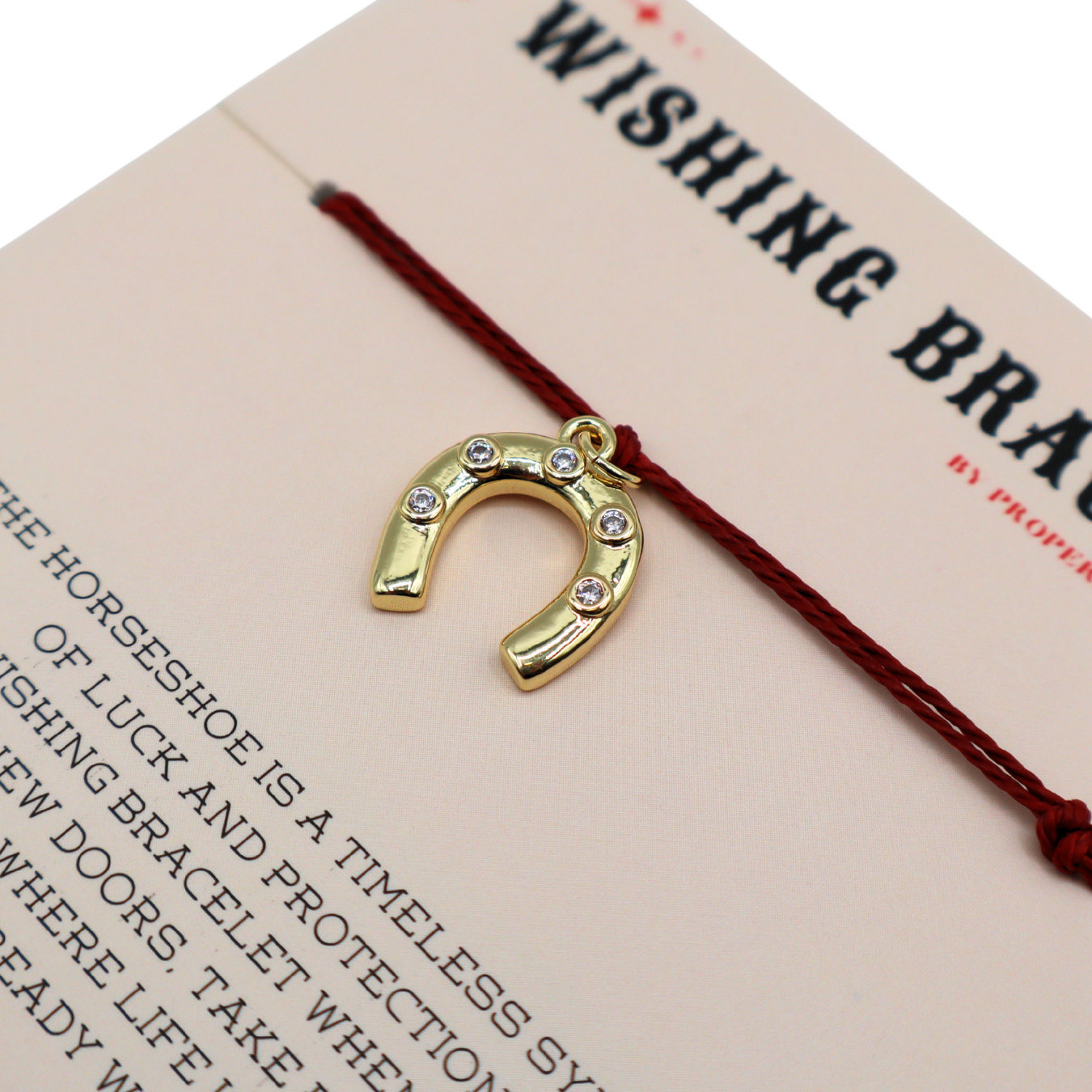 Wishing Bracelet with Horseshoe Charm