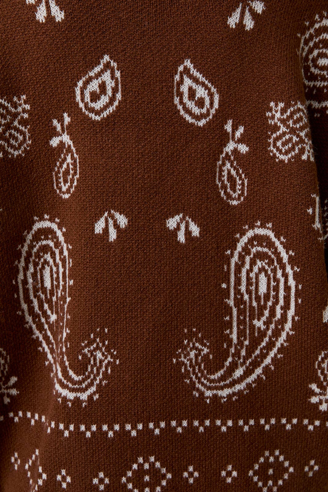 Chocolate Paisley Pattern Cardigan