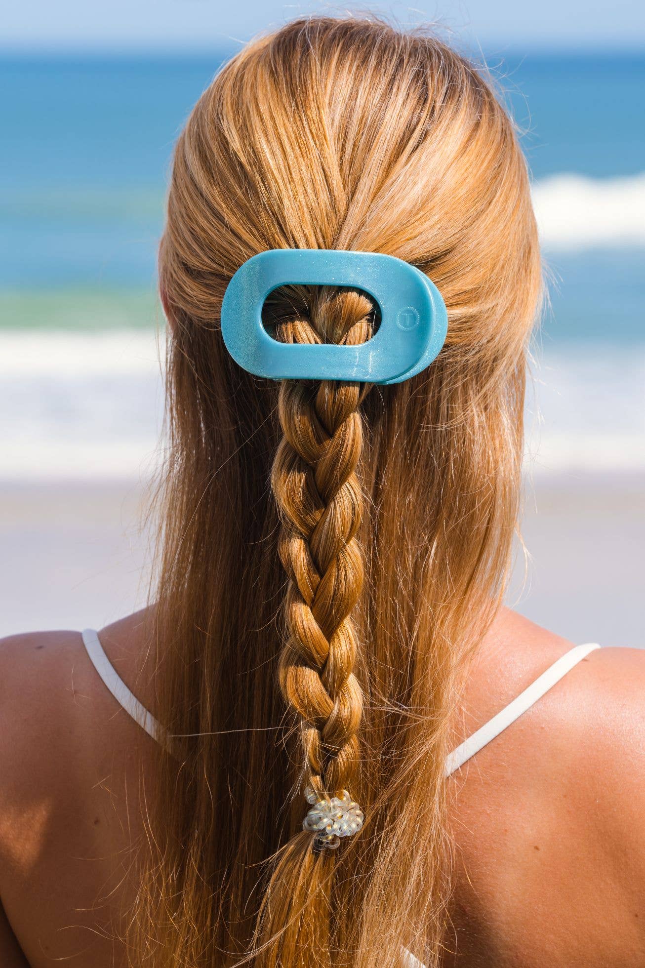 Round Flat Hair Clip | Medium | Blue Seas