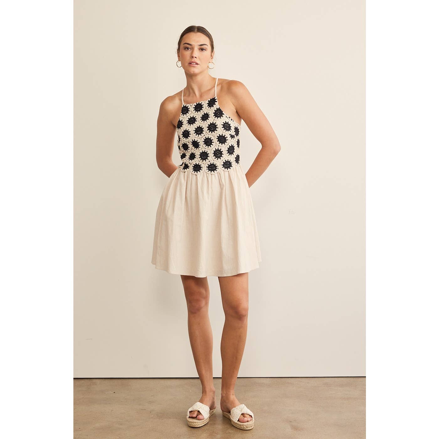 Sunburst Crochet Dress
