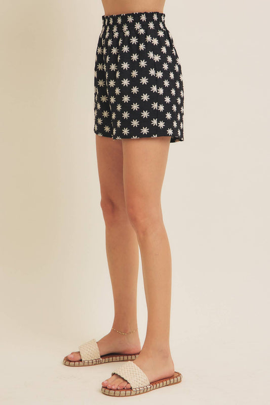 All Day Comfort Embroidered Shorts