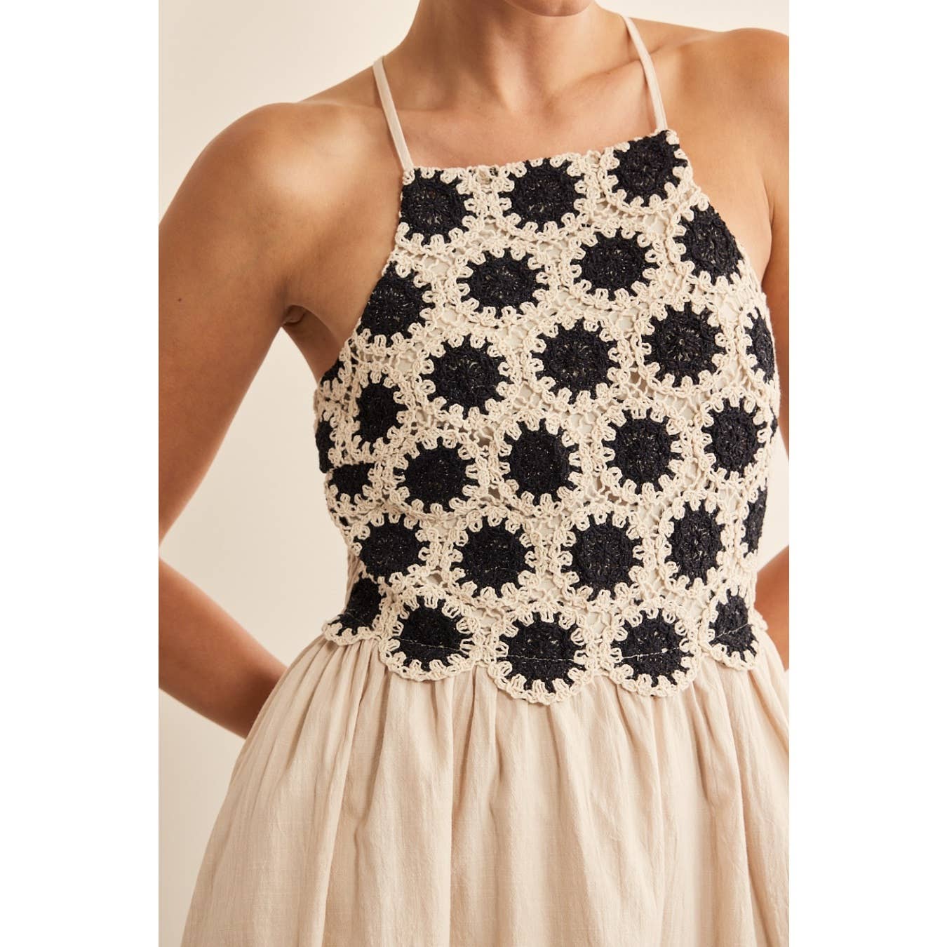 Sunburst Crochet Dress