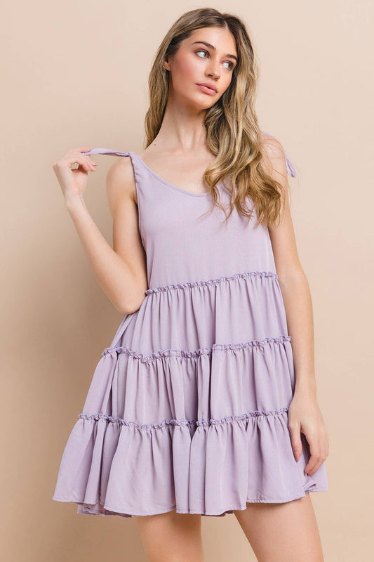 Lavender Fields Babydoll Dress