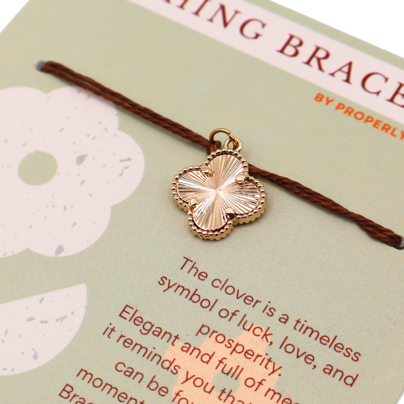 Wishing Bracelet with Clover Charm