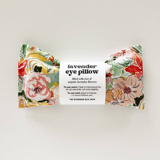 Lavender Eye Pillow - Packed Watercolor Floral