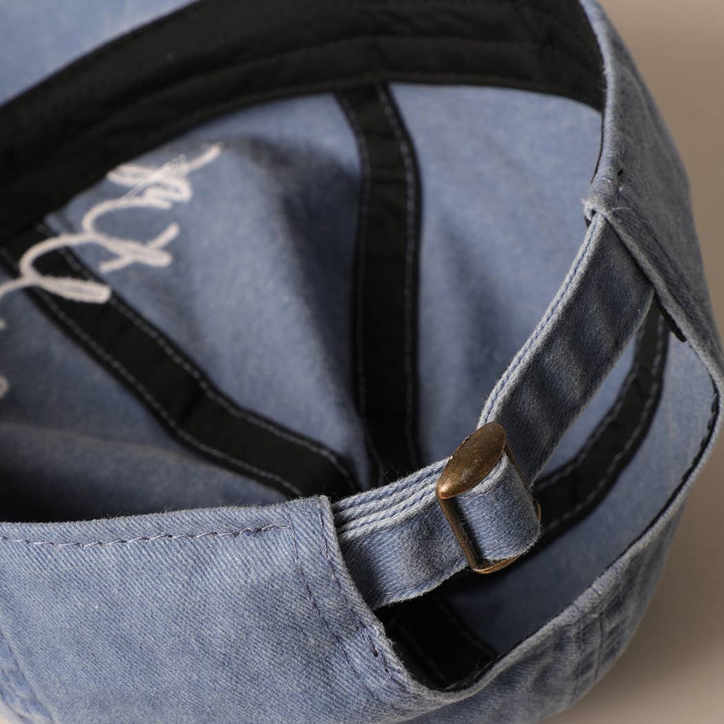 Salty Lettered Embroidery Baseball Cap