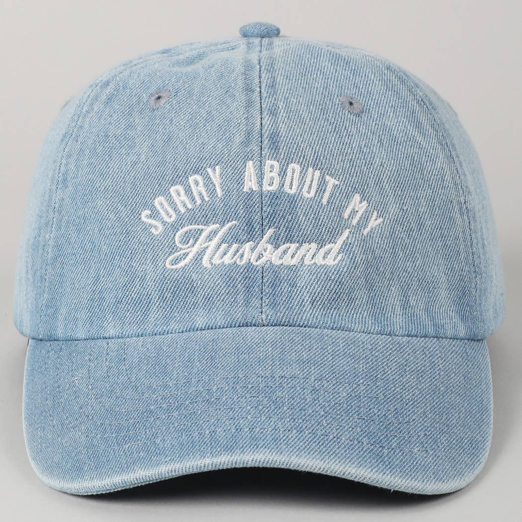 Sorry About My Wife/Husband Embroidery Cap