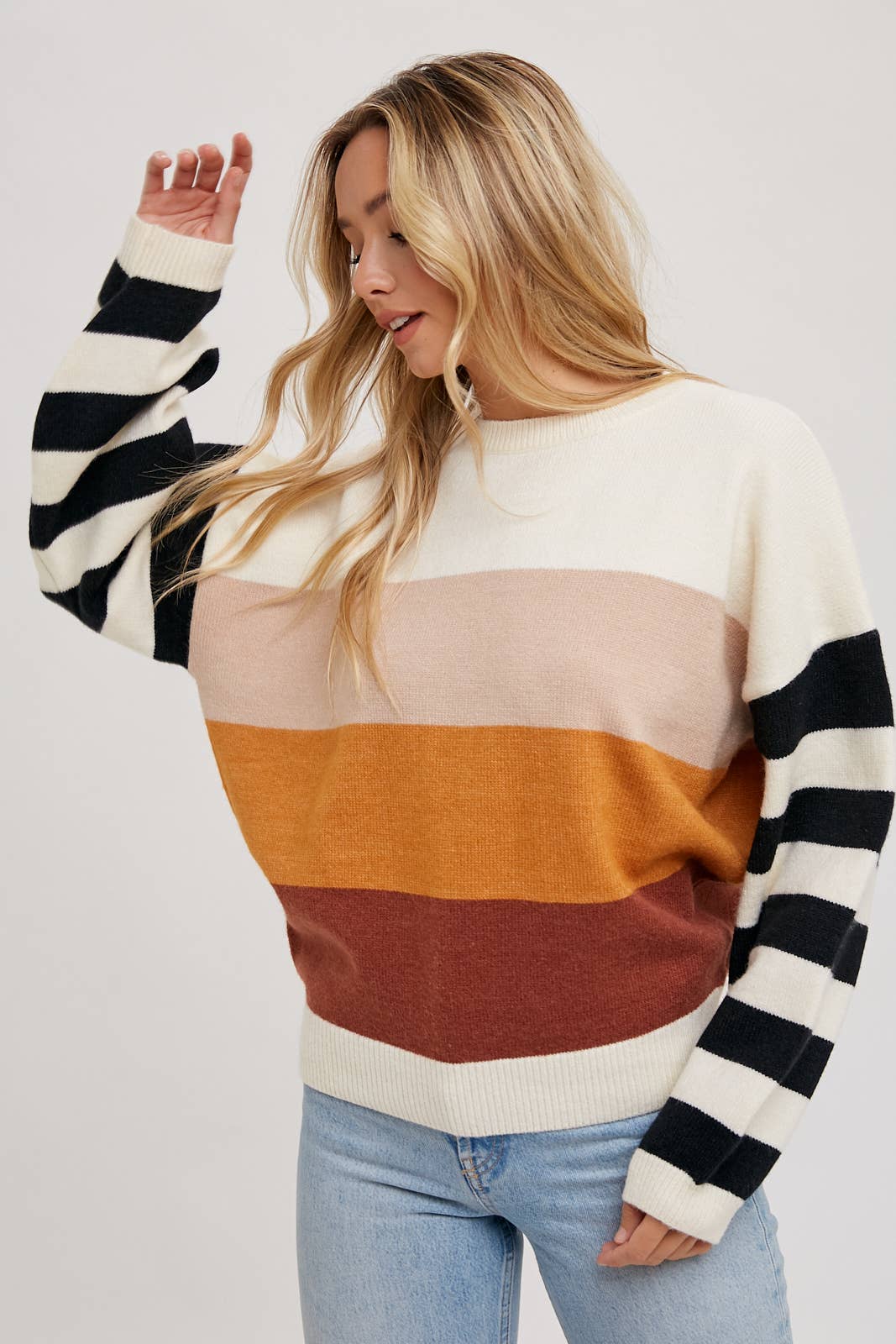 Mod Block Sweater Pullover