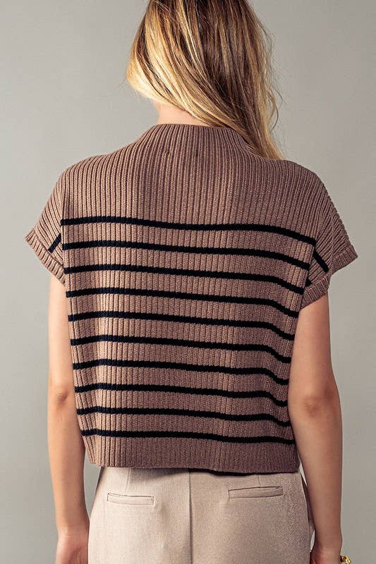 Carley Striped Boxy Top