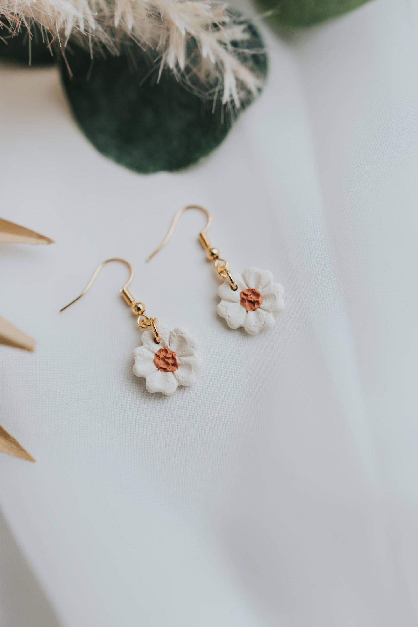 Flower Earrings | Sweet Flower Dangle Clay Earrings