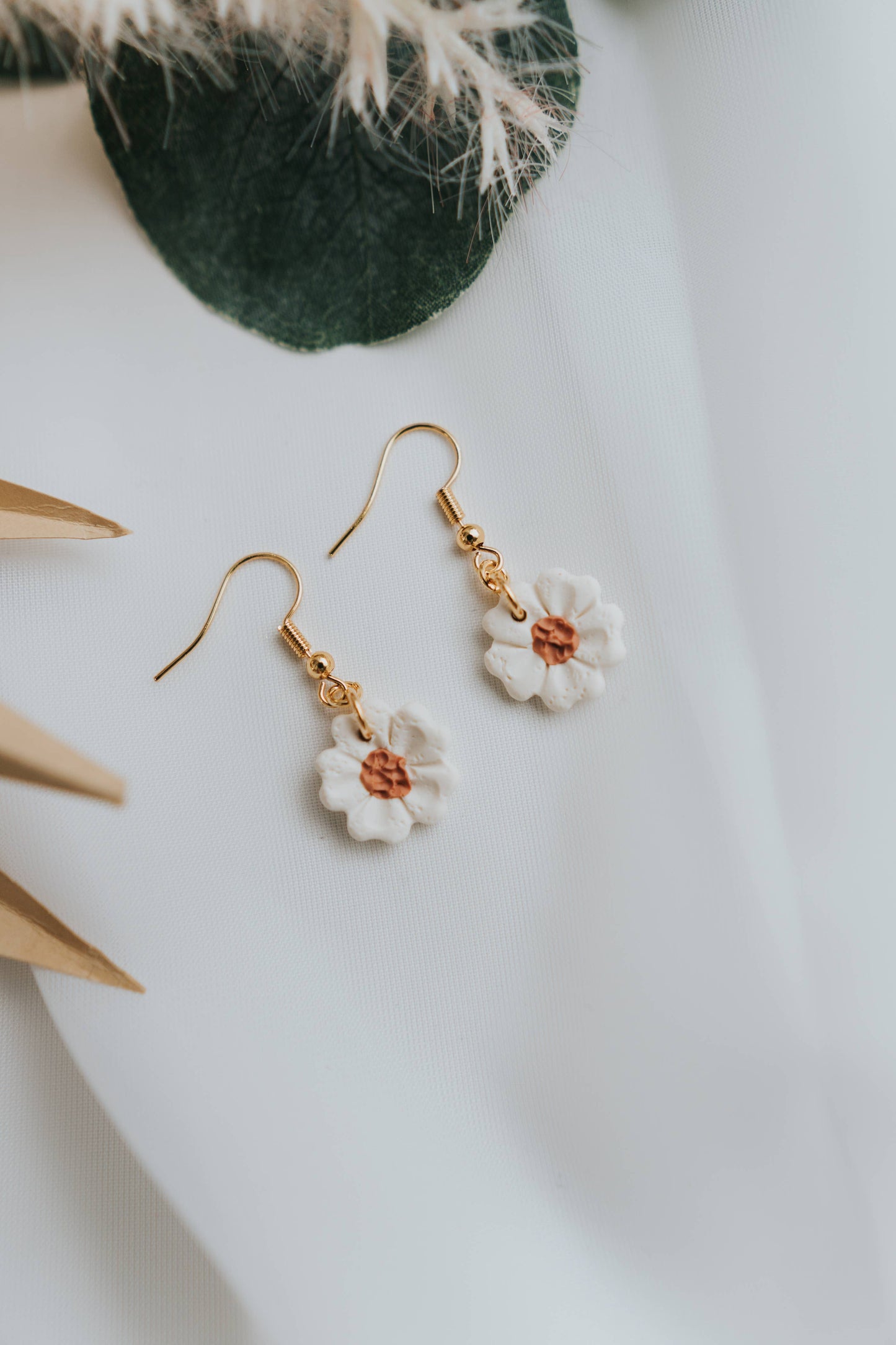 Flower Earrings | Sweet Flower Dangle Clay Earrings