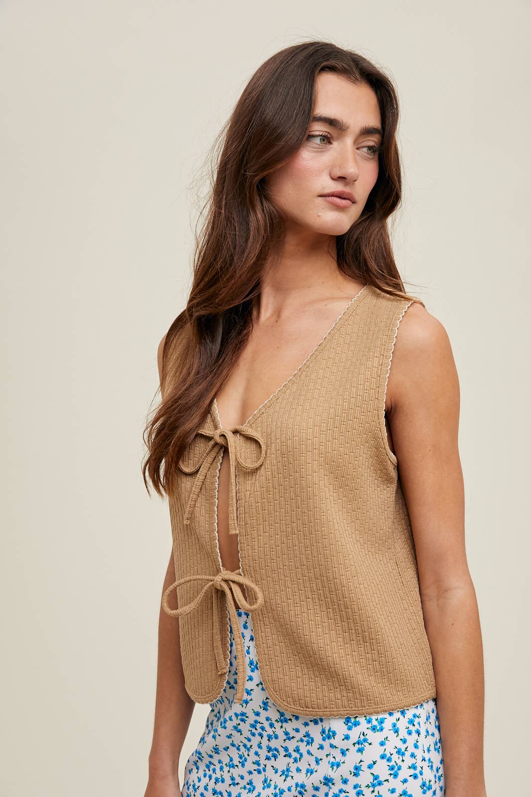 Mixed Season Detail Vest