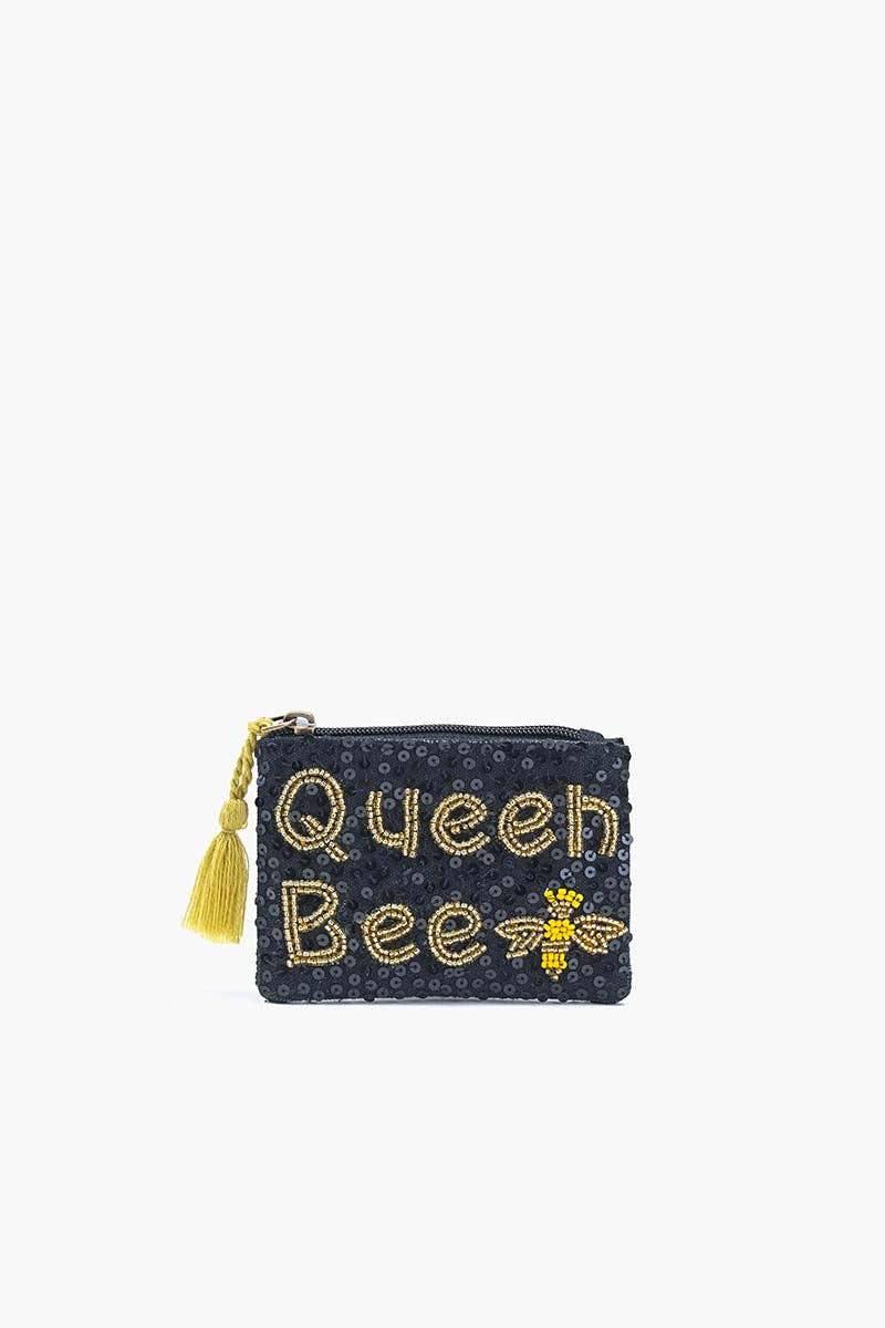 Inspirational Phrase Embellished Mini Pouches