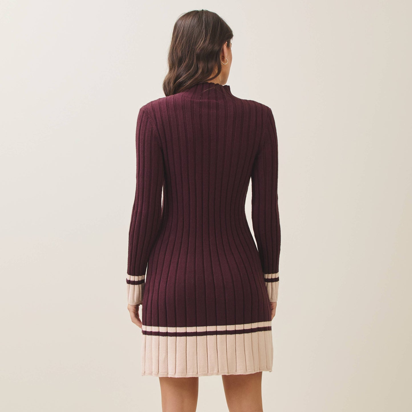 Two Tone Sweater Dress