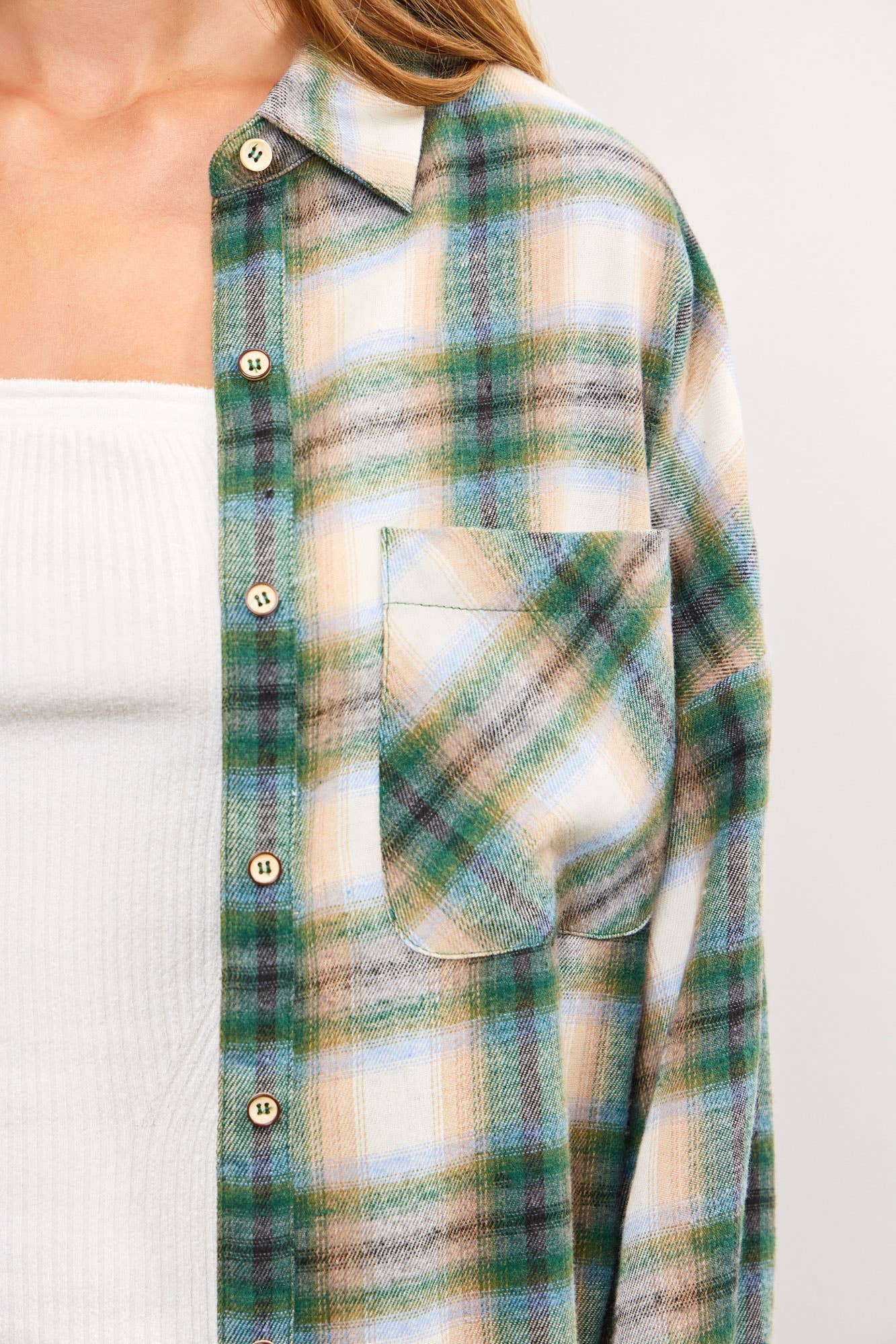 Weekend Plaid Shirt Dress