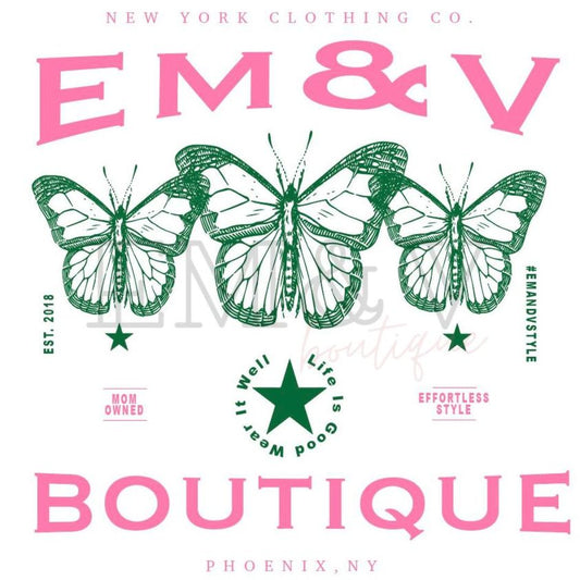 EM&V Boutique Custom Tee & Crewneck Pullover