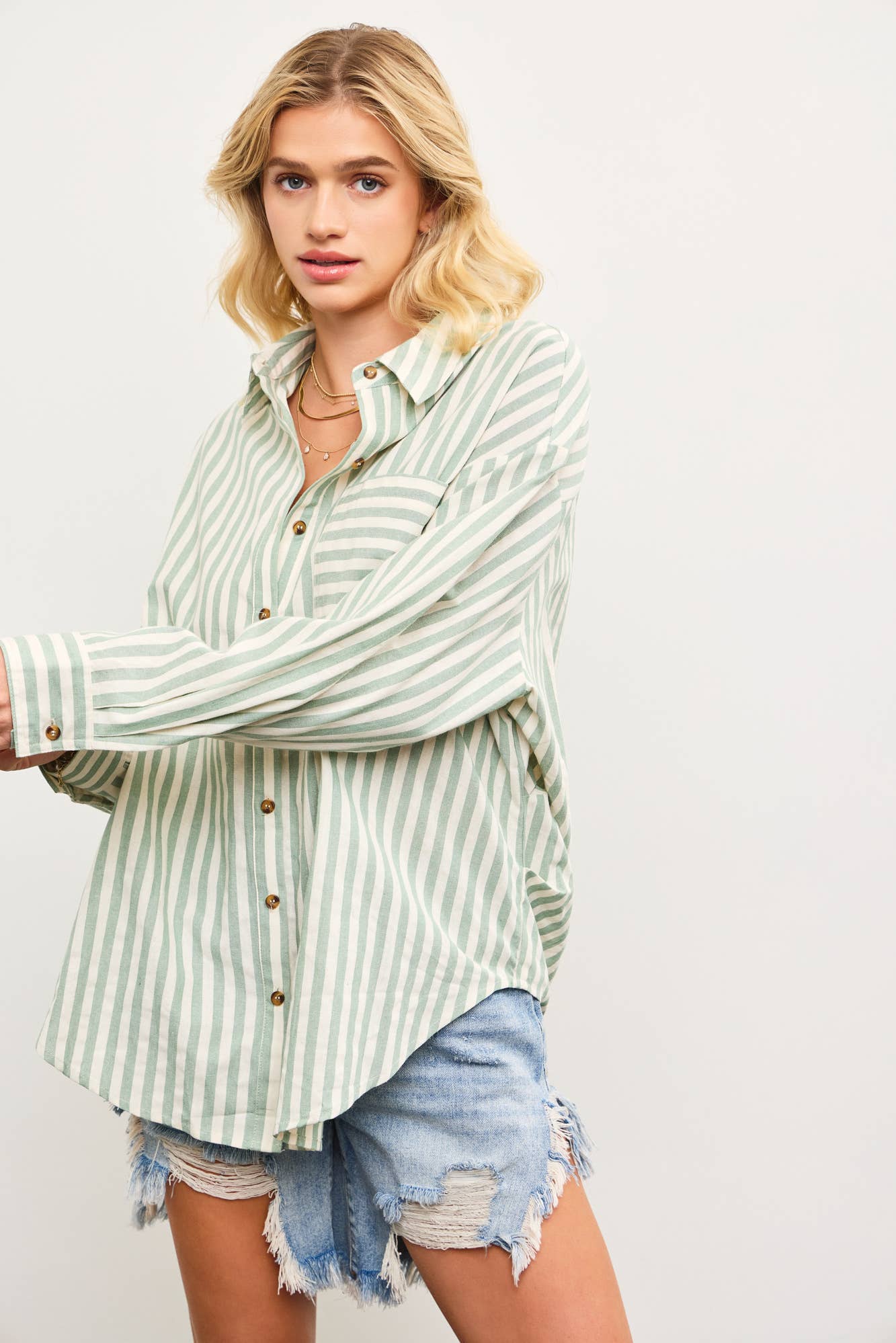 Arizona Striped Oversized Shirt