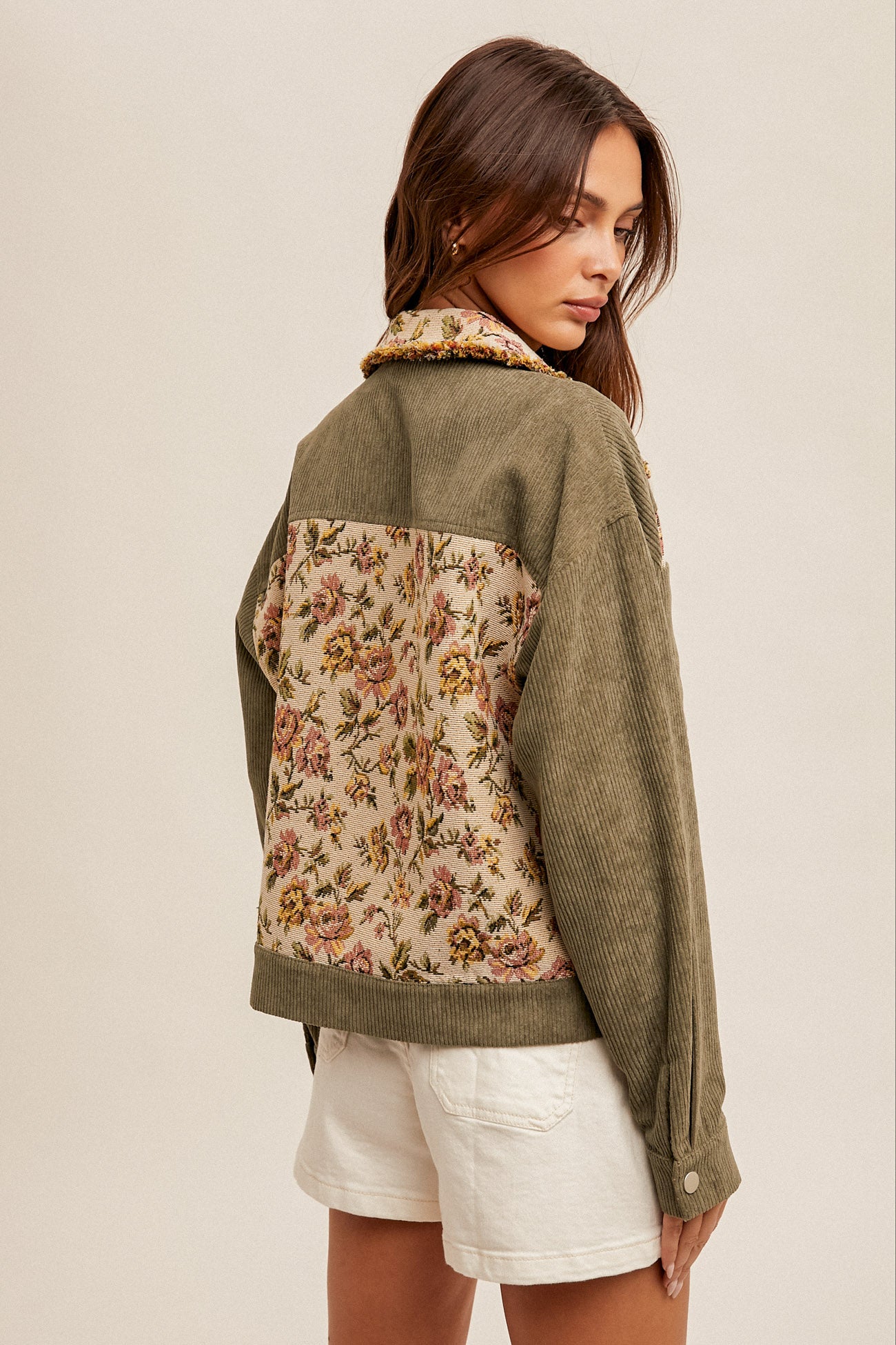 Waverly Floral Corduroy Jacket