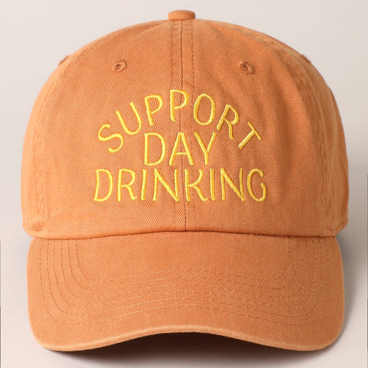 Support Day Drinking Embroidered Baseball Cap