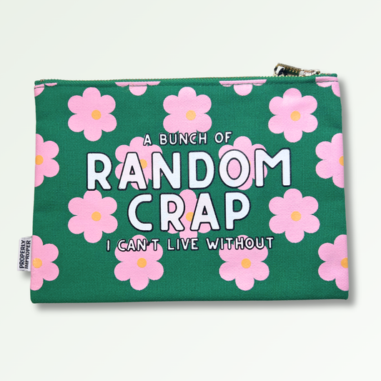 A Bunch Of Random Crap I Can’t Live Without - Canvas Pouch