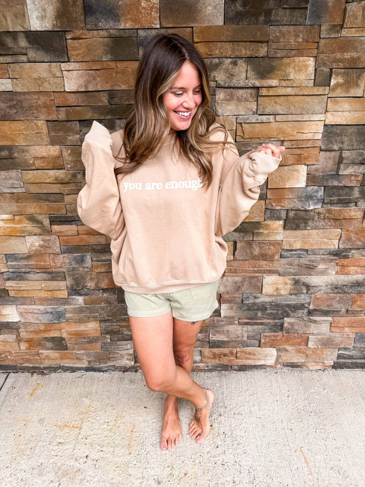 You are Enough Crewneck Sweater