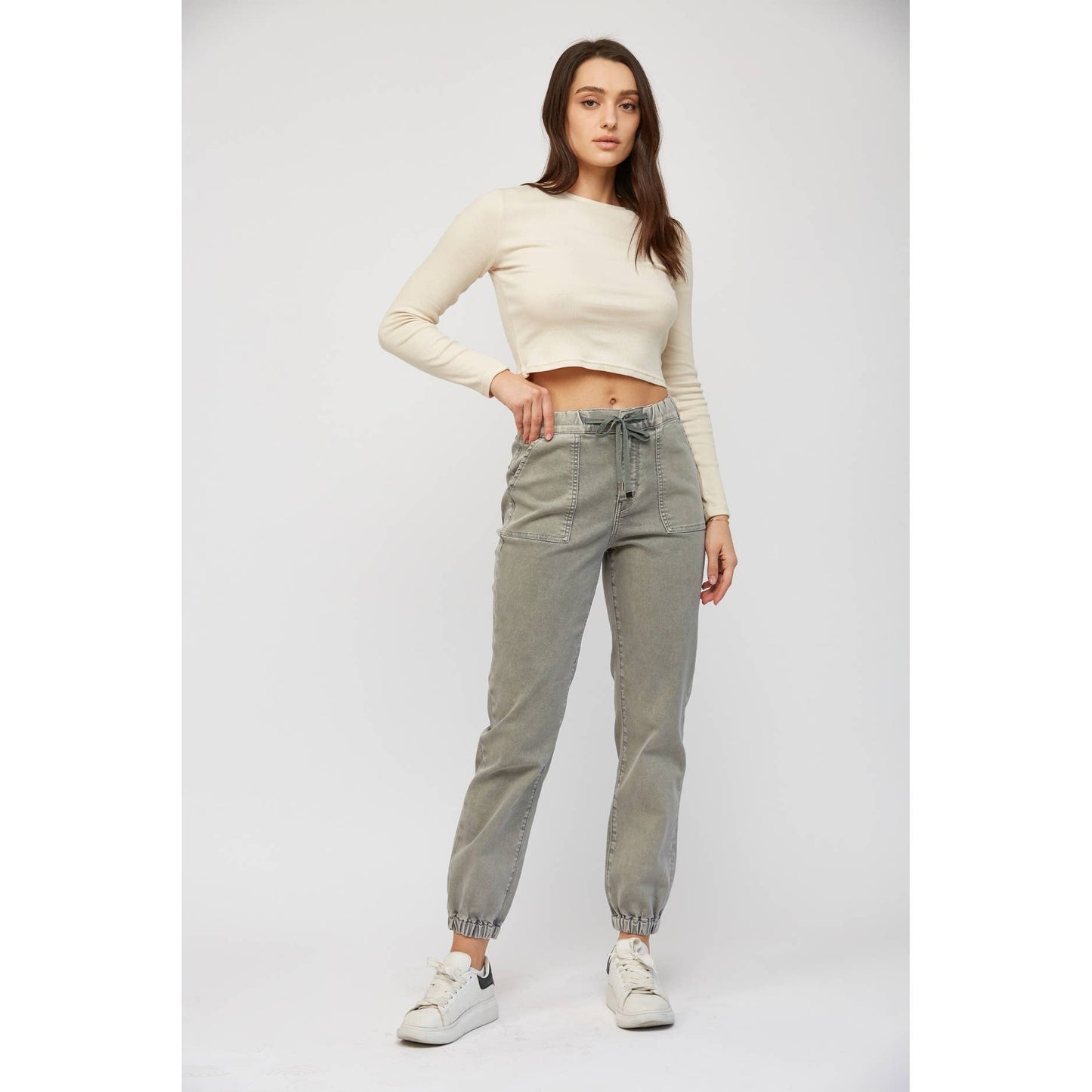 Ash High Rise Cropped Jogger