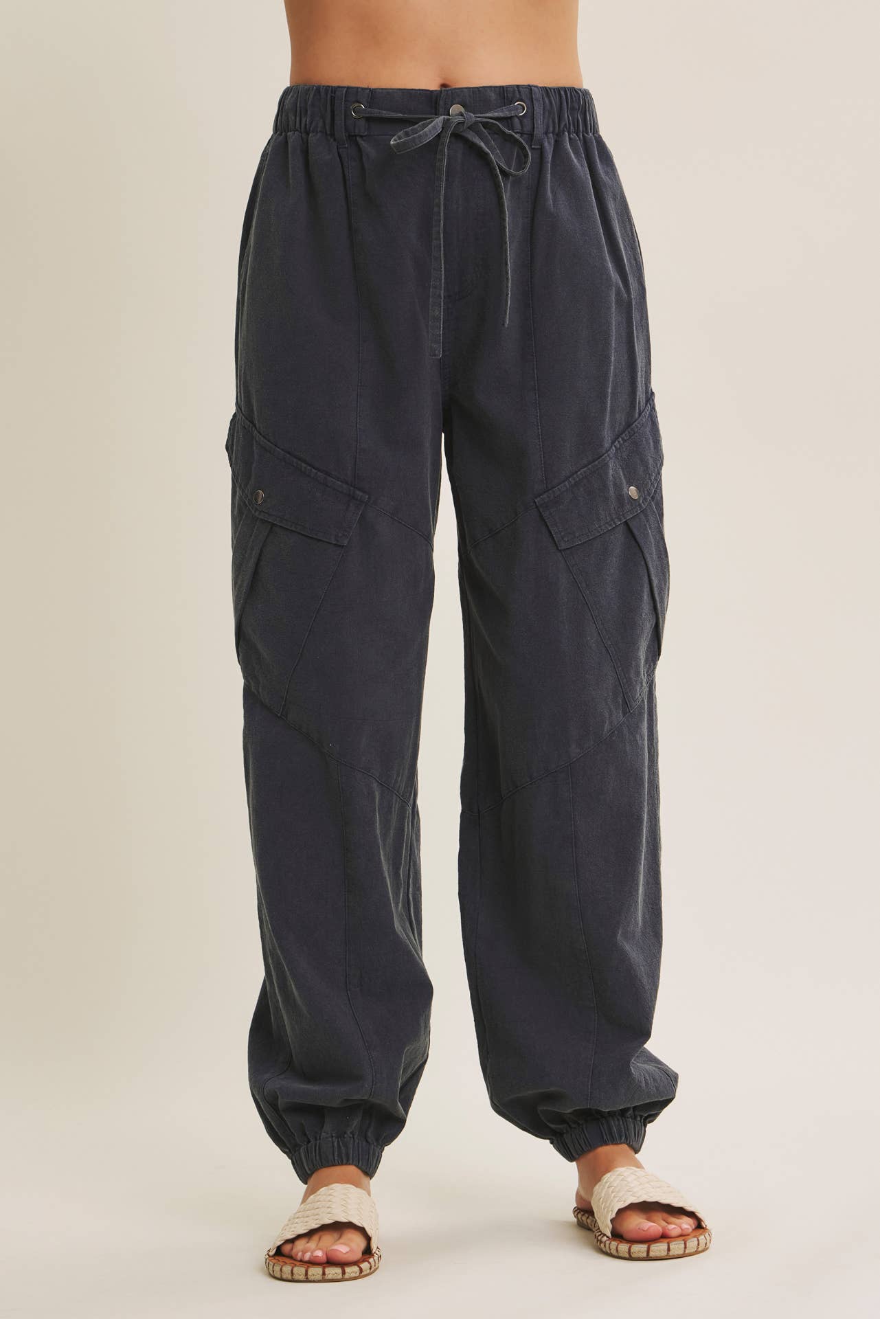 Mineral Washed Cargo Joggers