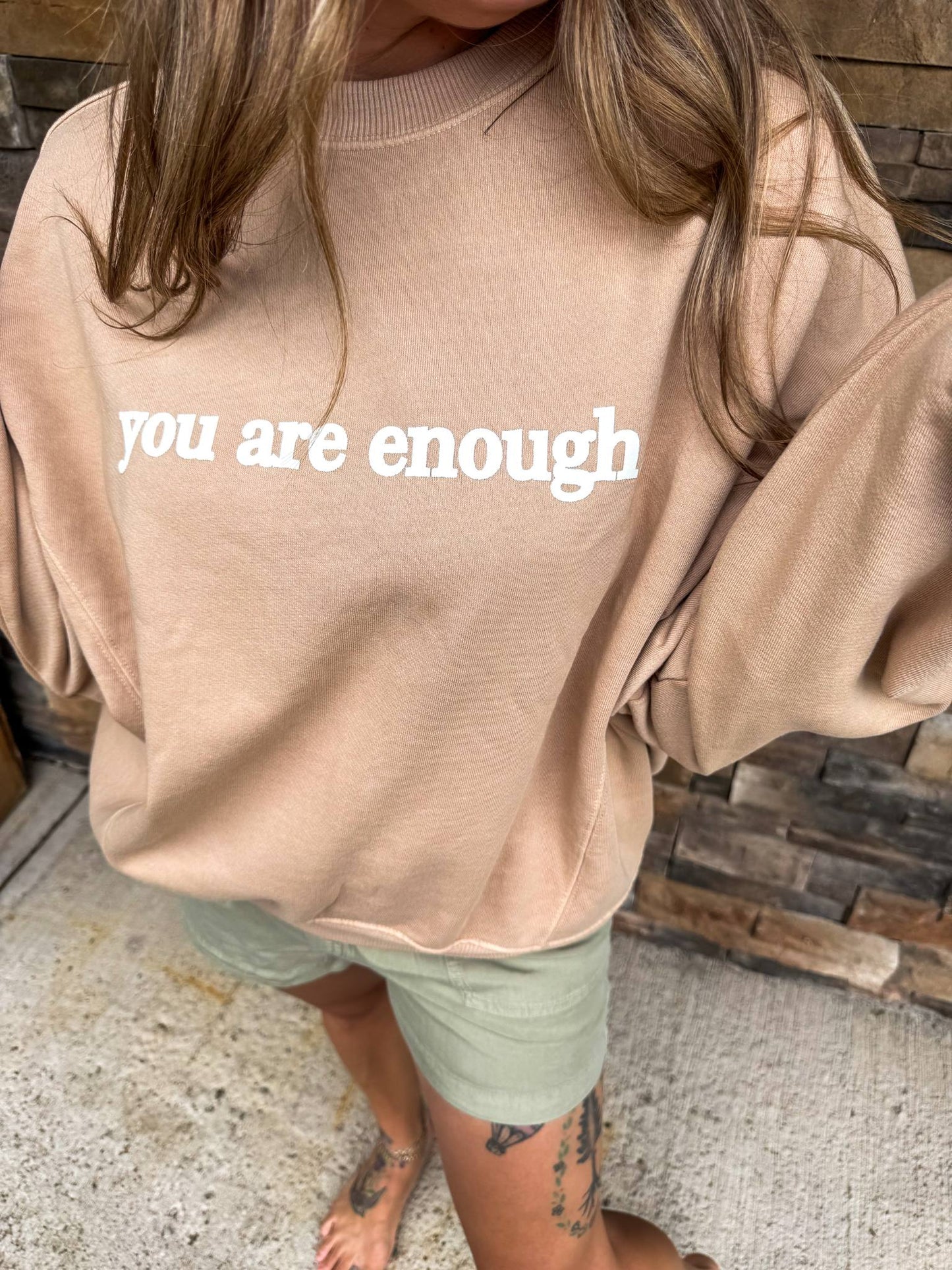 You are Enough Crewneck Sweater
