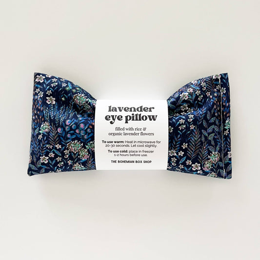 Lavender Eye Pillow - Prairie Floral Blue