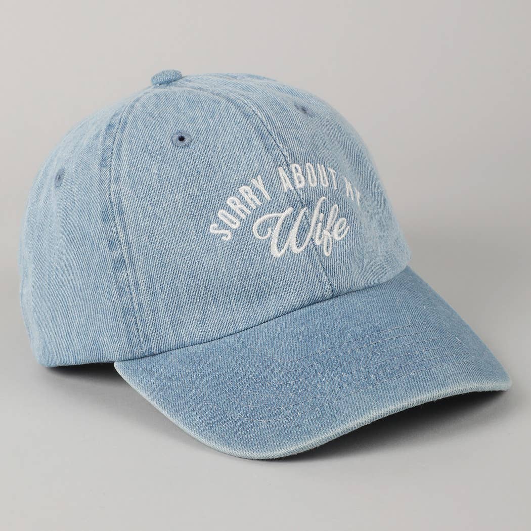 Sorry About My Wife/Husband Embroidery Cap