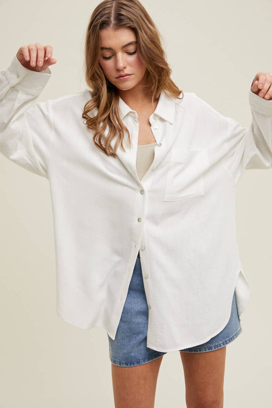 Brunch Linen Button Up